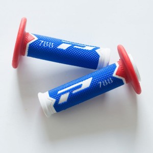 PROGRIP ручки PG788 OFF ROAD (22+25MM, DŁ.115MM) цвет белый/синий/красный (TRÓJSKŁADNIKOWE) (788-227) (PG788/20) PA078800WBR