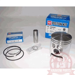 Tłok kompletny nadwymiarowy 55,5 mm, Kawasaki KMX-125, TKRJ AK0406X