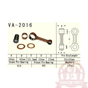 VESRAH - KORBOWÓD SILNIKA VA-2016 YAMAHA YFM400 YFM450