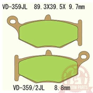 KLOCKI HAMULCOWE VESRAH VD-359JL (TYŁ)