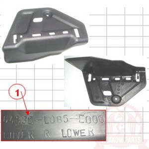 OSŁONA WAHCZ PRAWA 64330-LDB5-E00-N1R 64330-LDB5-E01-N1R Kymco MXU 500, UXV 500, oryginał