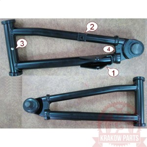 WAHACZ GÓRNY PRZEDNI PRAWY Kymco MXU 700, oryginał 53400-ALC1-E01-MAS