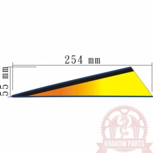 наклейка крылоA заднего левая MAXXER400 86633-LGN5-E60-T04