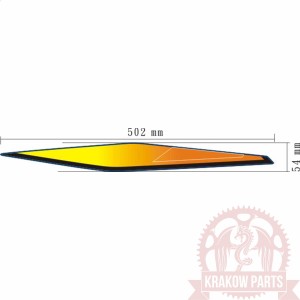 наклейка крылоA заднего левая MAXXER400 86653-LGN5-E60-T04