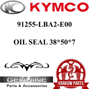 OIL SEAL 38*50*7 Kymco Xciting 500 original 91255-LBA2-E00
