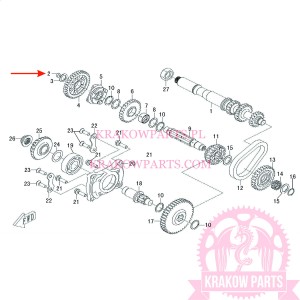 BELL PLUG 12 OF ATV500-D EFI T3b Linhai original 35309