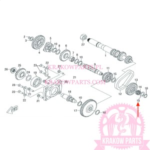 WASHER 20.5×30×1.5 OF ATV500-D EFI T3b Linhai original 35312
