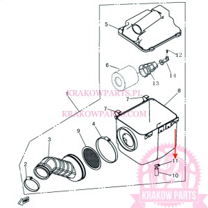 SPRING CLIP OF ATV500-D EFI T3b Linhai original 35366