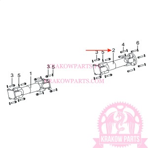 REAR KNUCKLE (MARK "XL") of ATV500-D EFI T3b Linhai original 36151