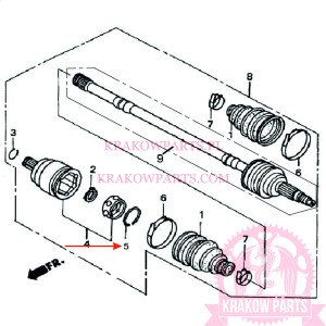 STOPPER RING of ATV500-D EFI T3b Linhai original 35039