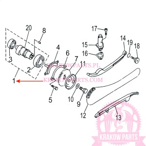 CAMSHAFT ASSY1 Linhai original 22701