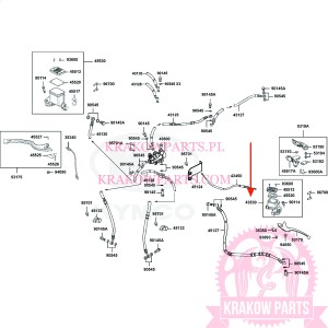 POMPA HAMULCOWA TYŁ Kymco MXU 700, oryginał 43530-LFE9-306