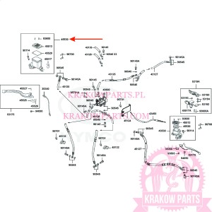 POMPA HAMULCOWA FR Kymco MXU 700, oryginał 45530-LDB5-305