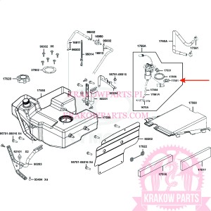 ORING POMPY PALIWA Kymco MXU 700, oryginał 17551-PTA1-8000
