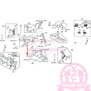 WAHACZ DOLNY TYLNY LEWY Kymco MXU 700, oryginał 54550-ALC1-E01-MAS