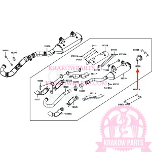 KOŃCÓWKA TŁUMIKA Kymco MXU 700, oryginał 18328-AGA8-E01