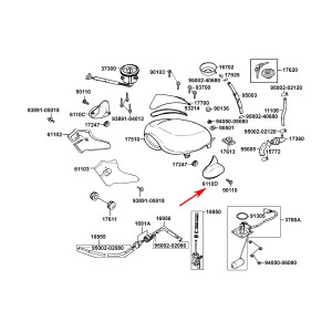 OSŁONA CHROMOWANA LEWA STRONA ZING 2 125 6110D-KEC2-900-F1P