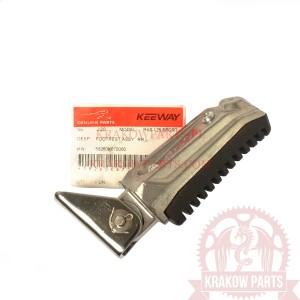 PODNÓŻEK PASAŻERA LEWY 58260K670000, RKS 125 EFI, RKS 125i Sport, RKV 125 EFI, Keeway oryginał