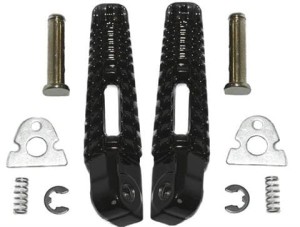 BIKETEC 2021/08 ZESTAW PODNÓŻKÓW PASAŻERA KOMPLETNY Z MOCOWANIAMI YAMAHA YZF R1 '02-11, YZF R6 '03-11 KOLOR CZARNY, BIKETEC OL-BTFR013