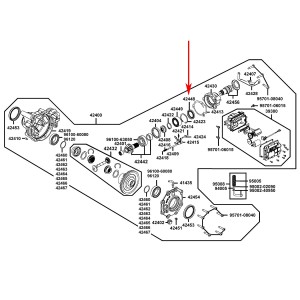 USZCZELNIACZ 38*55*14, Gear Case Front, Kymco MXU 400, 42448-LFA5-900