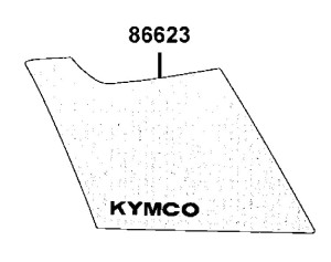 NAKLEJKA PRAWA TYLNEGO BŁOTNIKA 86623-AGB8-E60-T01