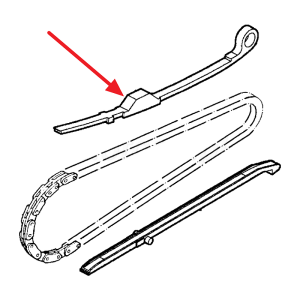 TENSIONER. CAM CHAIN 14510-LKF5-E01 Kymco Xciting 400, oryginał