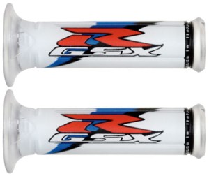 HARRI'S MANETKI 01687-GSRA GSXR RESTYLED (125 MM/22 MM) Z OTWOREM KOLOR NIEBIESKI/BIAŁY/CZERWONY (2017) 01687-GSRA