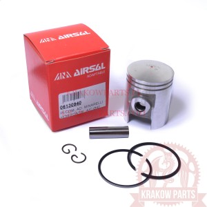 Tłok kompletny, 40 mm, 49,2 cm (50 cc), Minarelli Horizontal A/C, Aprilia Scarbeo, Benelli 491 GT, MBK Ovetto, Yamaha Jog, Airsal SDA06130940