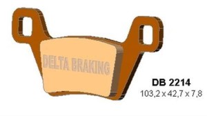 DELTA BRAKING KLOCKI HAMULCOWE KH600 PRZÓD KYMCO MXU 500 '09-'14, MXU 550 '10-'21, MXU/UXV 700 '13-'21, DB2214OR-D