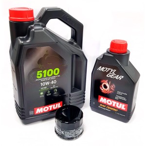 Olej silnikowy przekładniowy Motul + Filtr oleju Yamaha YFM Grizzly 550, 660, 700
