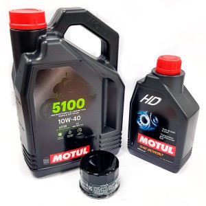 Olej silnikowy przekładniowy Motul + Filtr oleju Kymco  MXU 500 700 UXV 500
