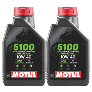 2x MOTUL OLEJ SILNIK 5100 4T ESTER 10W40 1L