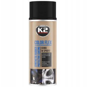 K2 Guma w sprayu Color Flex czarny połysk 400 ml