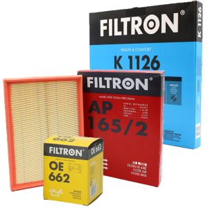FILTRON Filtr oleju OE662 Filtr powietrza AP 165/2 Filtr kabiny K 1126