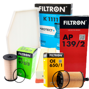 Filtron Filtr Oleju OE650/1 Filtr Powietrza AP139/2 Filtr Paliwa PE973/3 Filtr Kabinowy K1111