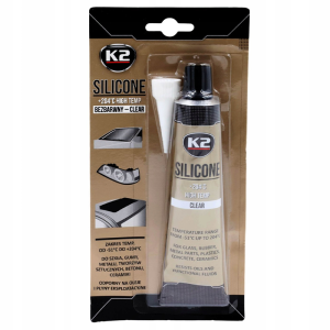 Bezbarwny silikon K2 wysokotemperaturowy do 204°C tubka 85g