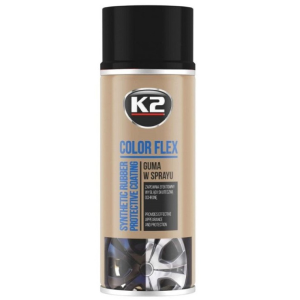 Guma w sprayu K2 Pro Color Flex kolor czarny mat 400 ml