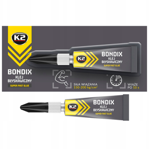 Klej 15 sekundowy do plastiku, drewna, gumy K2 BONDIX 3G