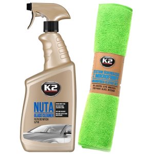 Window Cleaner K2 Nuta 750ml + 4 pcs microfiber cloth