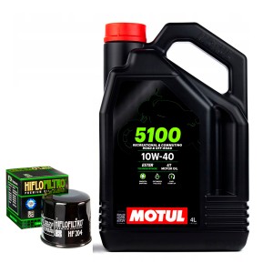 Olej silnikowy MOTUL 5100 + Filtr oleju HONDA GL 1800 GOLD WING VTX 1800