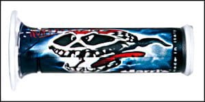 HARRI'S MANETKI 01684-VI SZALONA CZASZKA (120 MM/22 MM) BEZ OTWORU KOLOR CZARNY/NIEBIESKI/BIAŁY 01684-VI