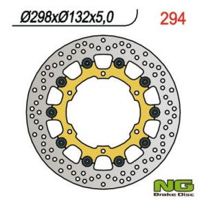 NG TARCZA HAMULCOWA PRZÓD YAMAHA YZF R6 99-02, YZF R1 98-03, FZS 1000 01-05, FJR 01, XJR 1300 03-17, XVZ 1300, XV 1600/1700/1900 (298X132X5) (6X8,5) PŁYWAJĄCA WAVE NG294X