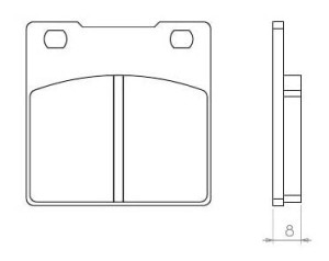 BRENTA KLOCKI HAMULCOWE KH63 SUZUKI GS/GSX/GSF/GSXR/RF/SV- TYŁ FT 3052