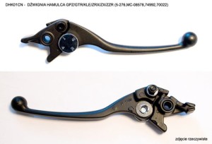 NACHMAN Lever HAMULCA KAWASAKI GPZ/GTR/KLE/ZRX/ZX/ZZR (MC-08297BK,74992,70022) Color Black DHK01CN